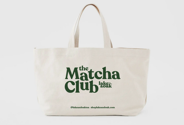 The Matcha Club Tote – Lake & Oak Tea Co.