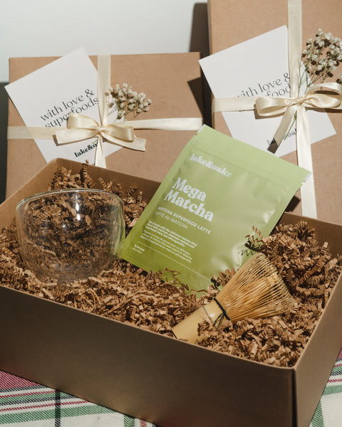 Matcha Gift Box For Her With Latte Mix and Chocolate By Unboxme
